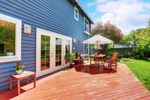 Blue Siding Installation in Hayward
